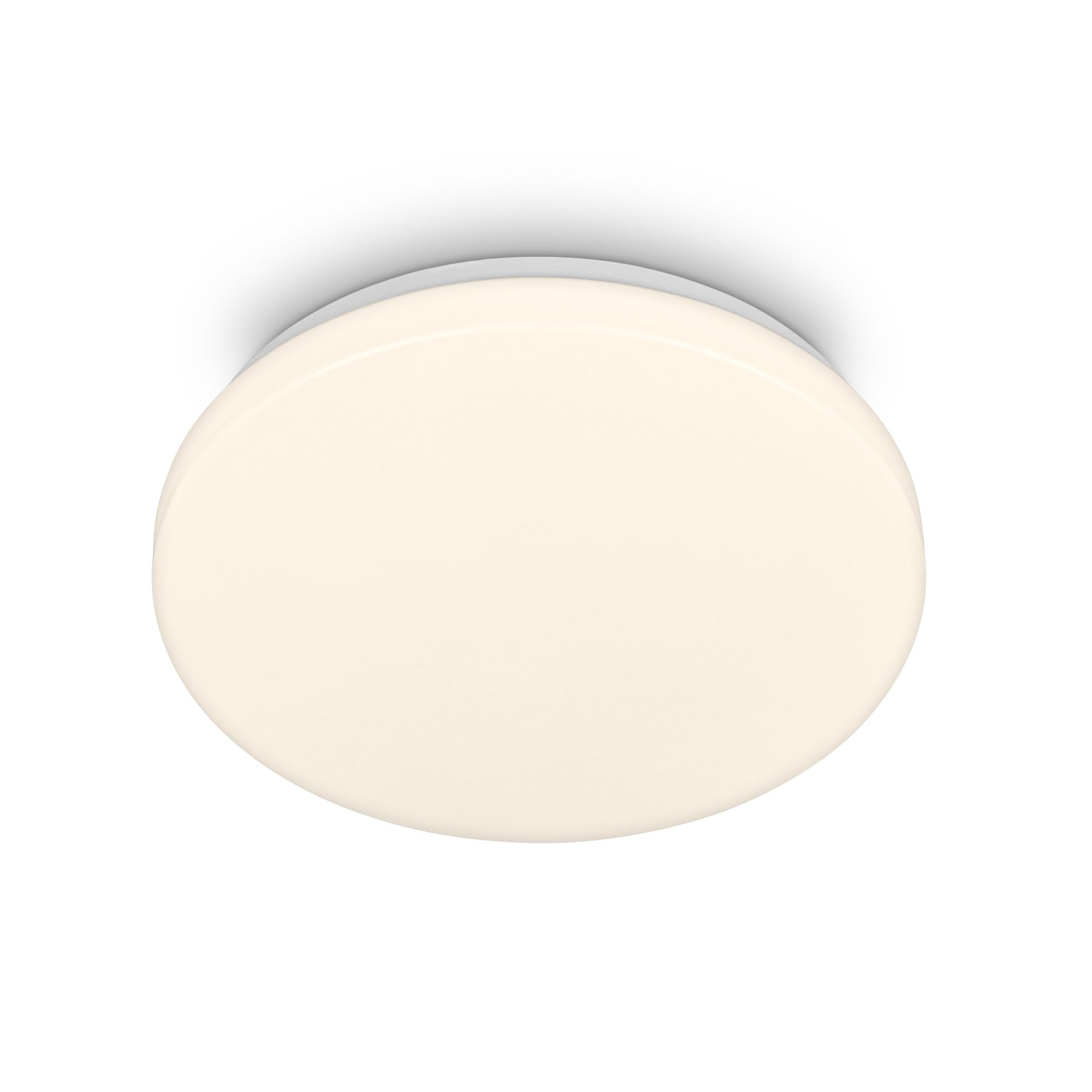 BRILONER - LED Bathroom Ceiling Light Warm White Colour, dust and Splash Protected, 12W, 1300lm, Bathroom, Kitchen, IP54, Wet Room, 27x6.5 cm, White
