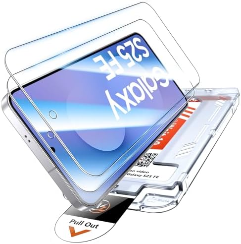 LK 2 Stück für Samsung Galaxy S25 FE für Panzerglas | [Auto-Installation] 0 Staub & Blasen, 9H Härte Bruchsicher Kratzfest Schutzglas, Anti-Fingerabdruck, HD-klar