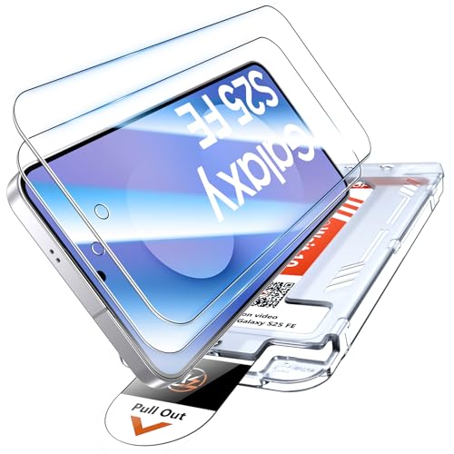 Image of LK for Samsung Galaxy S25 FE Screen Protector, 2 Pack HD Tempered Glass Screen Protector + 1 Dust Free Installation Tool, HD Screen, Anti- Scratch, Easy Installation, Full Coverage Protection