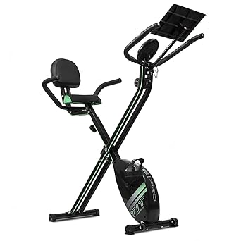 Cecotec - Cyclette XBIKEBicicletta pieghevole magnetica.Cardiofrequenzimetro e schermo a LED.Resistenza variabile.Pedali con presa salda.Sella comoda. (Pieghevole | Con Schienale)