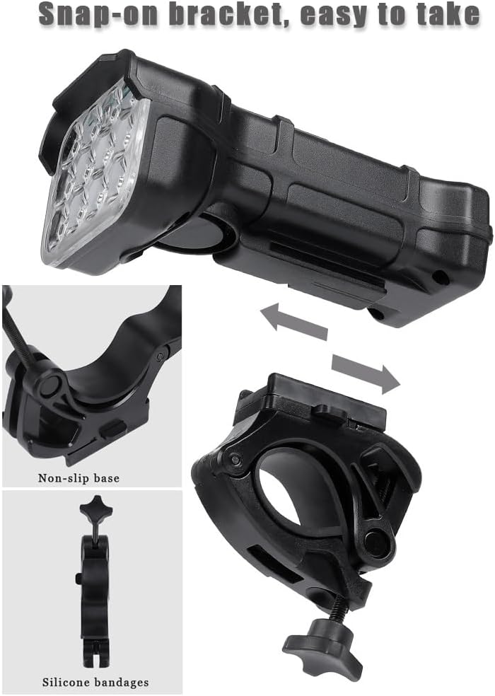 Bike Lights for Bianchi Randonneur, LED Bicycle Light with 5 Light Modes Bike Headlight and Taillight Set for Night Riding, Road, Mountain, Commuter Cyclists