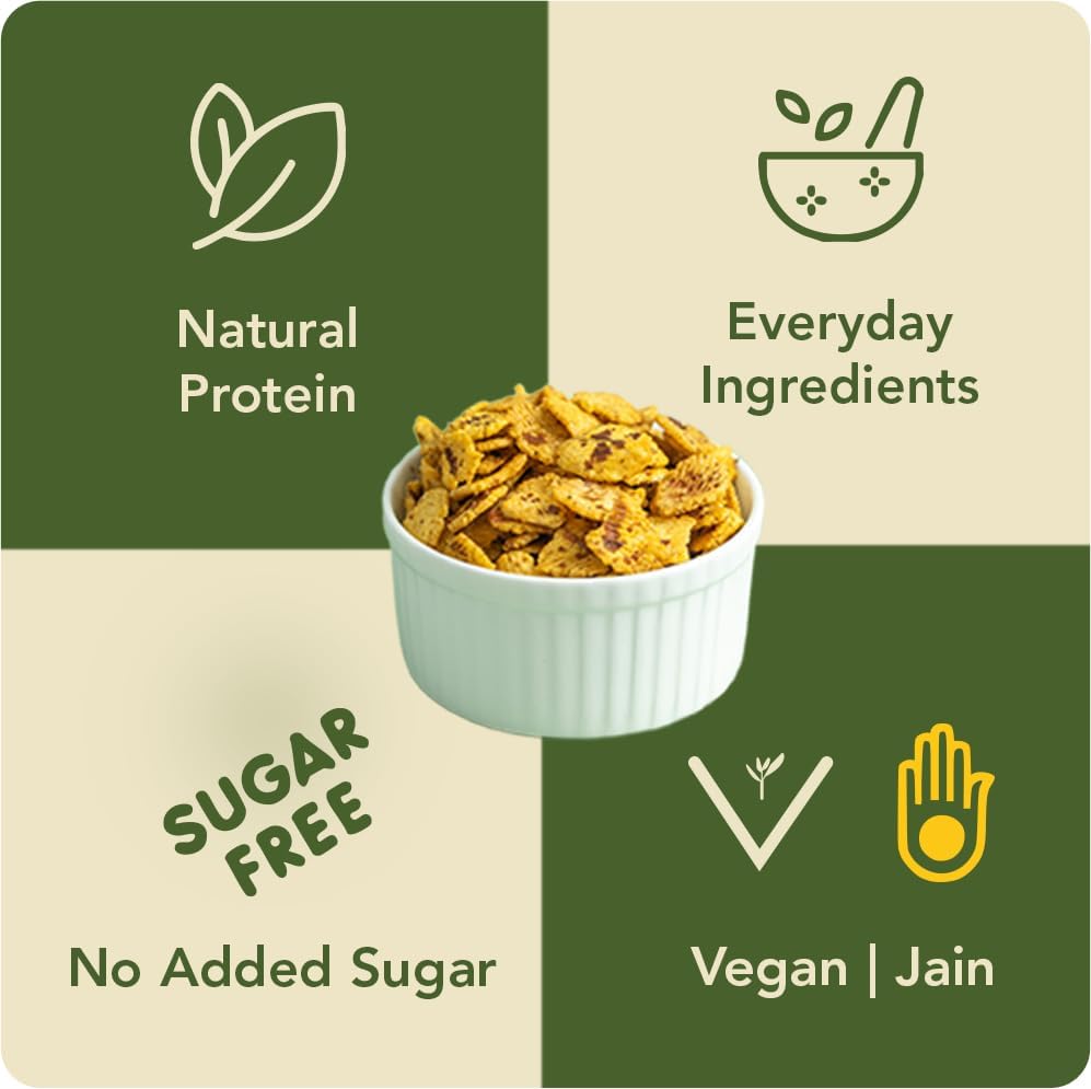 Image of Svasthyaa Roasted Chana Jor Garam Healthy Indian Snack for Kids & Adults | Crispy Channa Namkeen | High Protein, Gluten Free | Vegan Jain Snack with Sea Salt & Hing | No Palm Oil, No Added Sugar | Travel & Office Roasted Snack | 72g