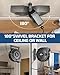 DEWENWILS 30FT Retractable Extension Cord Reel, 16/3C SJTW Heavy Duty Power Cord, Lighted Triple Outlets, 10A Circuit Breaker, Lightweight 180° Swivel Bracket, Ceiling/Wall Mount, ETL Listed, Black