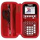 RIYADAone Hartschalen Schutzhüllen Tasche Geeignet für Texas Instruments TI-84 Plus CE/TI Nspire CX II FC/TI-84 Plus/TI-82/TI-Nspire CX II/TI-89 Titanium Grafischer Taschenrechner (Rot)