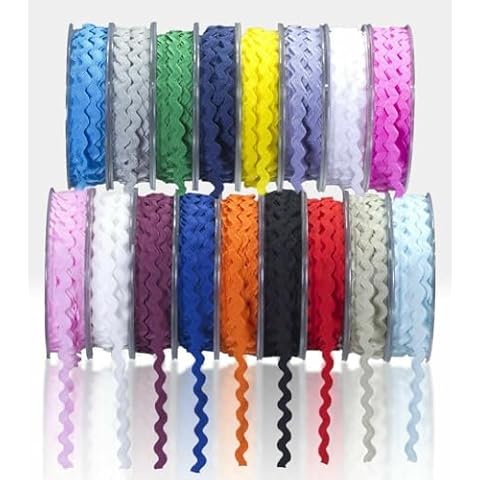 SUPER RIBBONS 6mm Quality Ric Rac Ribbon Cover