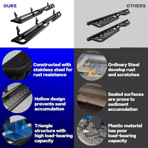 Estribos laterales 6.3" para Ford F-250 1999-2008 miniatura 5