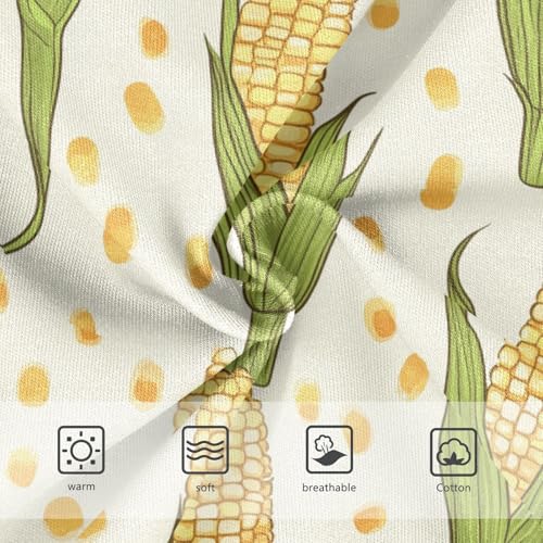 Wusikd Corns Light Yellow Girls' Underwear Cotton Green Orange Girls Briefs Soft Toddler Underwear 2T3