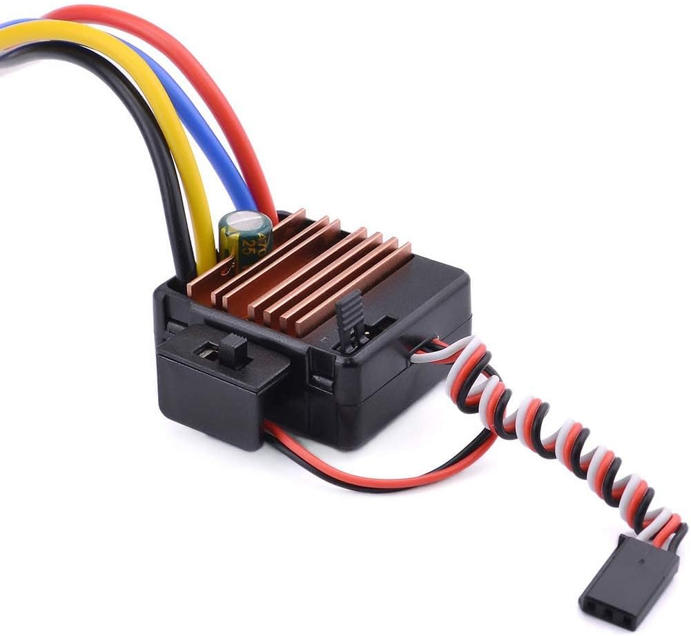 Fasizi 540 21T 4 Poles Brushed Motor and 60A Brushed ESC Combo with 6V/3A BEC Waterproof 540 Motor ESC Combo for 1/10 RC Racing Car - Image 5