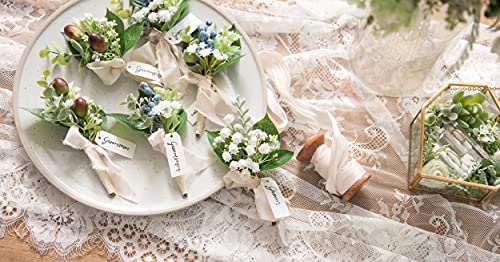 Ling's Moment Artificial Baby's Breath, 18Pcs Gypsophila Greenery Spray White Flowers For Wedding Bouquet/Centerpieces/Boutonnieres/Corsage And Floral Arrangements #TOP6
