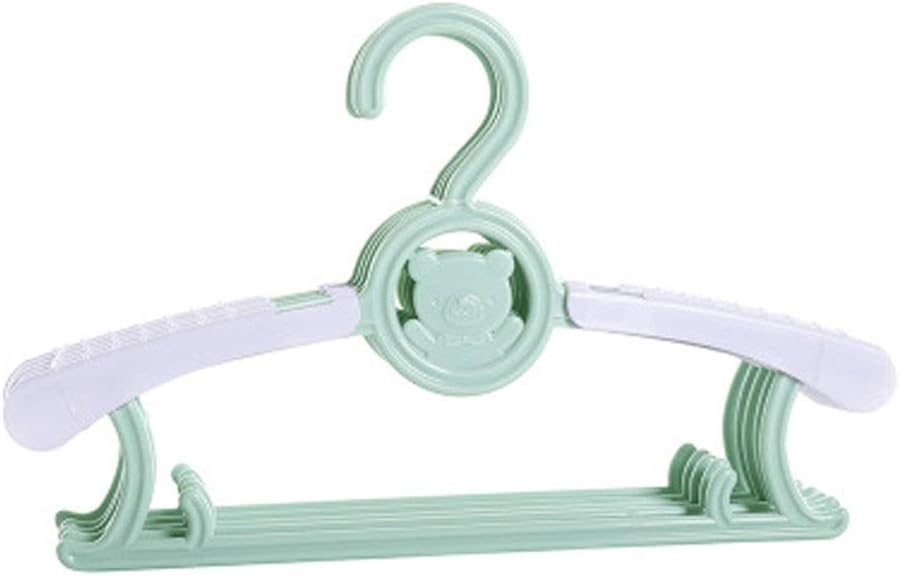 5/10pcs Child Clothes Rack Plastic Kids Hangers Portable Non-Slip No Trace Windproof Pants Clip Household Closet Wardrobe Storage(D,Quantity 10)