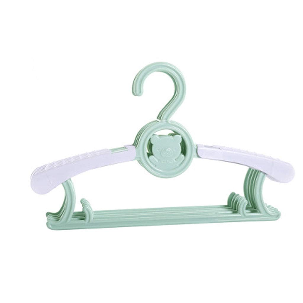 MOBYGKFY 5/10pcs Child Clothes Rack Plastic Kids Hangers Portable Non-Slip No Trace Windproof Pants Clip Household Closet Wardrobe Storage(D,Quantity 5)