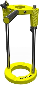 FAMAG Countersink 210 mm, Round Base, Mobile Holder Made of Aluminium for Drills and Cordless Screwdrivers, Compact, Robust and Lightweight, Delta-F 1405.210