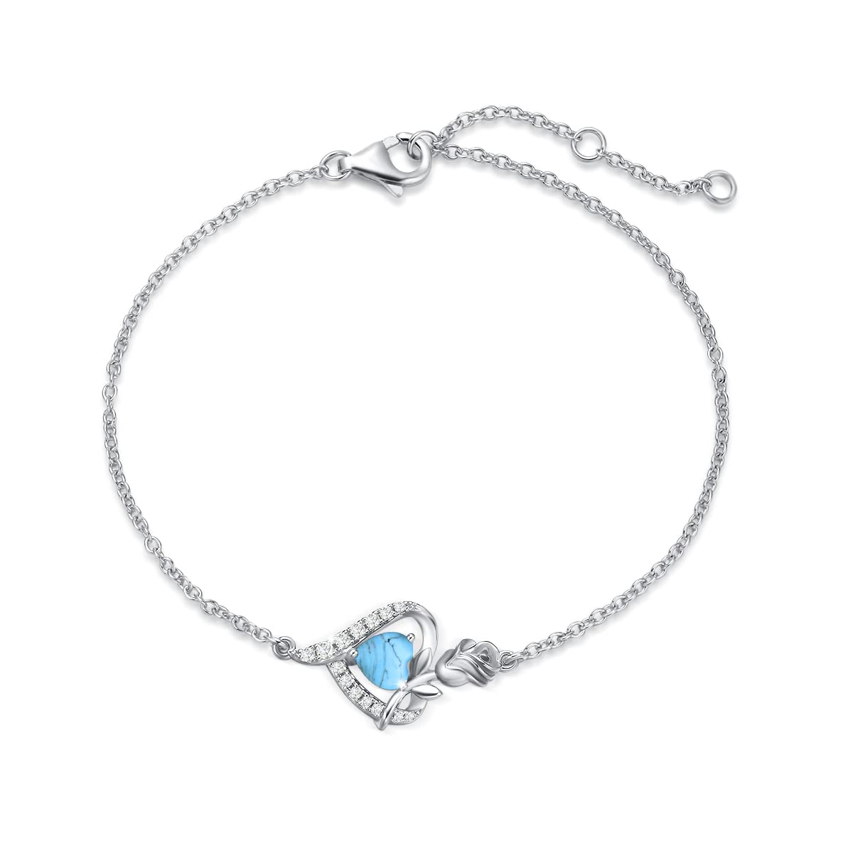 FANCIME Mondstein Halskette Damen Juni Geburtsstein Kette St