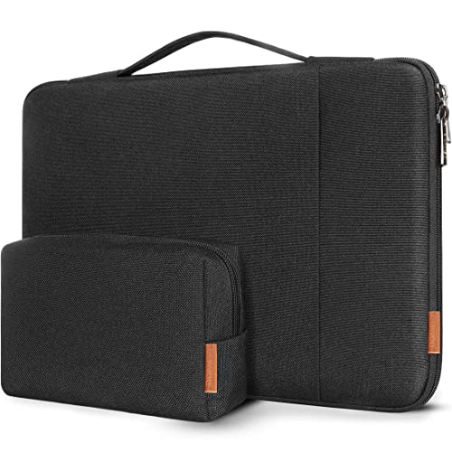DOMISO Funda Portatil 13.3 Pulgadas,Maletín de Ordenador Impermeable Compatible con 13' MacBook Air Pro/13.5' Microsoft Surface Book 2 3/ASUS Zenbook/HP Elitebook/Lenovo thinkpad 13 Yoga x13,Negro