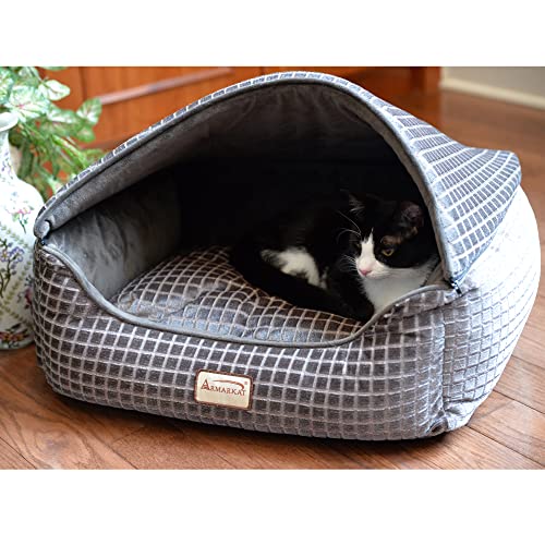 Armarkat 24" Bronze & Silver 2016 Cat Bed,18''Lx24''Wx13''H,C34Hhg/Sh #TOP6