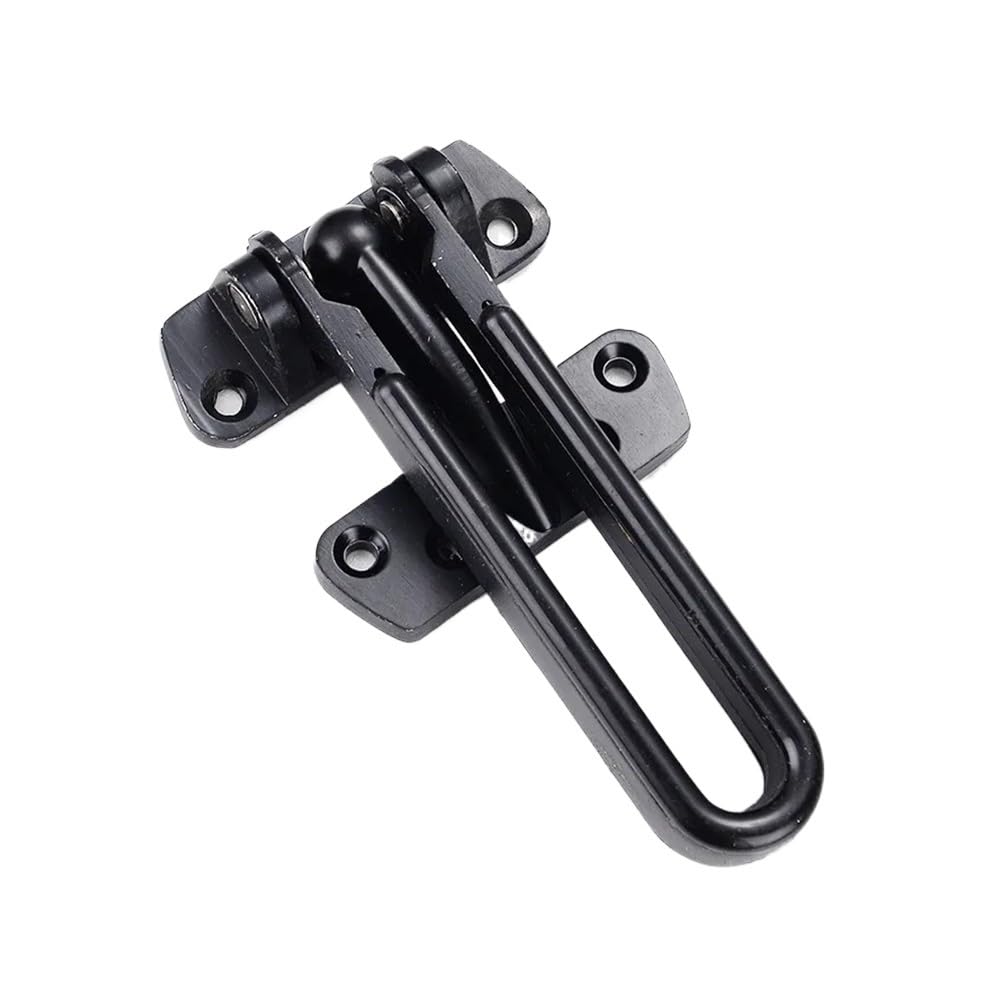 Gentryroo Black Buckle Door Bolt Lock Hasp Anti-Lock Household Thickening Mute