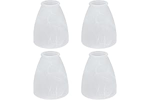 Aspen Creative 23062-4 Alabaster Transitional Style Replacement Ceiling Fan Globe