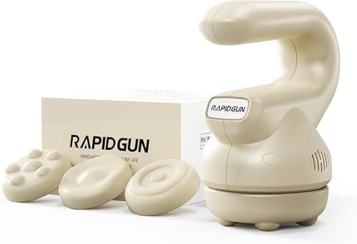 Prime - Mini masajeador de terapia de mano  Masajeador de espalda de tejido profundo giratorio y vibratorio 3D, herramienta de masaje de punto de