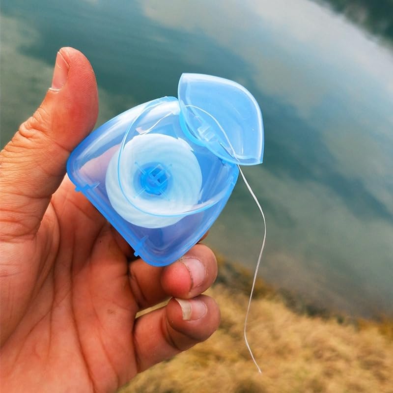 Set de línea de pesca fuerte 50m con estuche miniatura 5