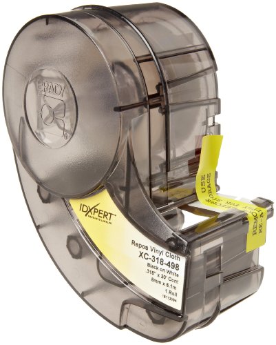 New Product Brady XC-318-498 IDXPERT 19 Height, 0.318 Width, B-498 Repositionable Vinyl Cloth, Black On White Color Label Best Review Brady XC-318-498 IDXPERT 19 Height, 0.318 Width, B-498 Repositionable Vinyl Cloth, Black On White Color Label