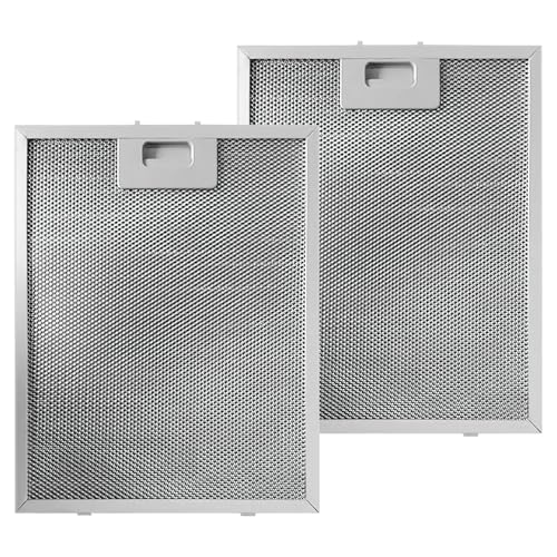 Reemplazo de filtro de campana extractora de cocina | 2 filtros de ventilación para cocina - rejilla de repuesto de aluminio de 5 capas para sistema de extracción de cocina profesional y hogar