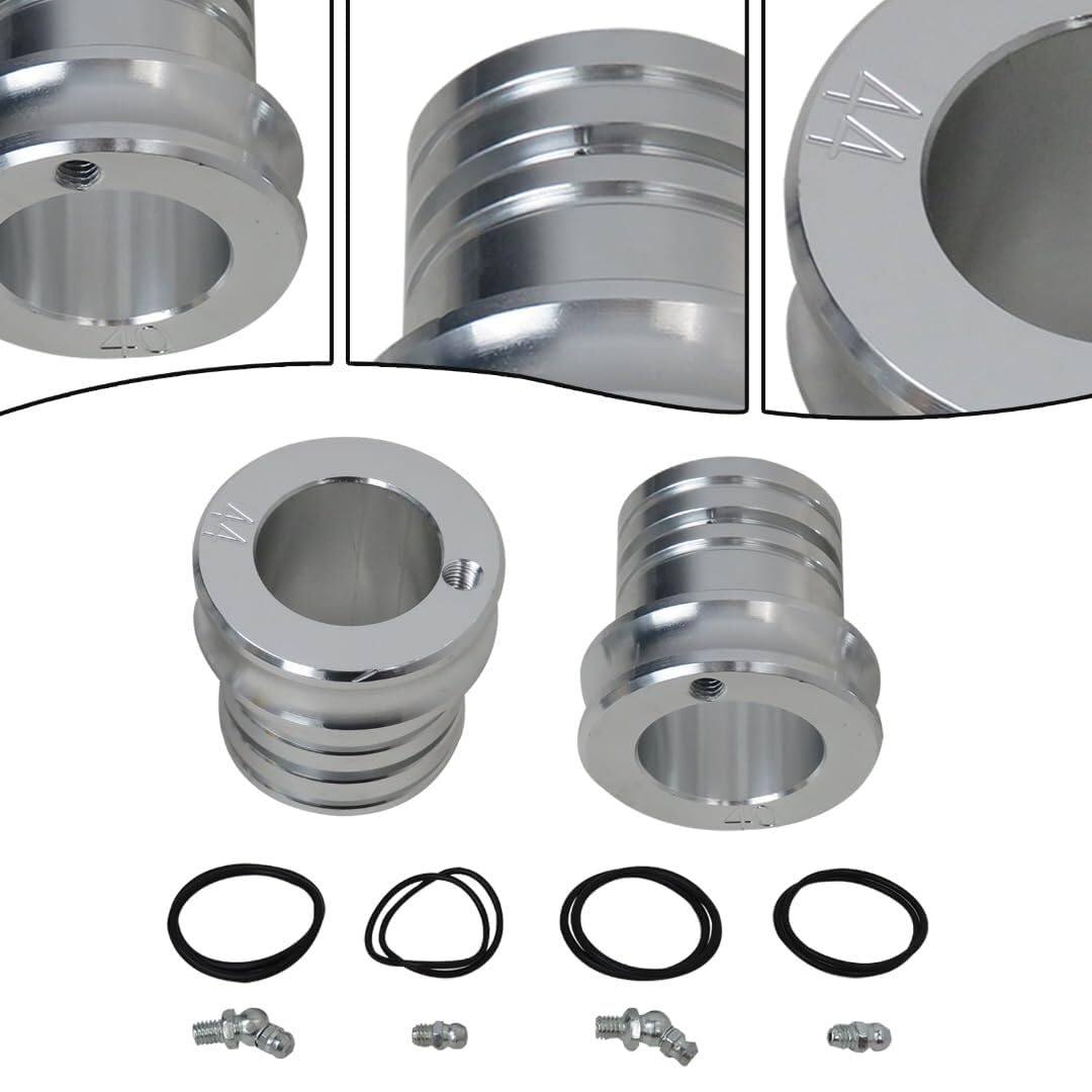 Całkowicie aluminiowy zestaw smarownicy do łożysk kół 44/40 MM do pojazdów Polaris UTV i ATV — zawiera podwójną uszczelkę typu O-ring i pierścienie gumowe