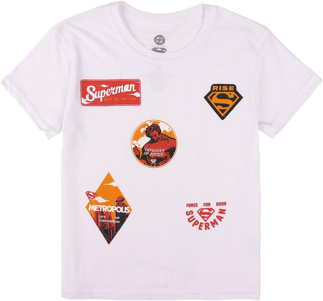 Bioworld Superman Lightning Boy’s 3-Pack Crew Neck Short Sleeve T-Shirt Set - Image 4