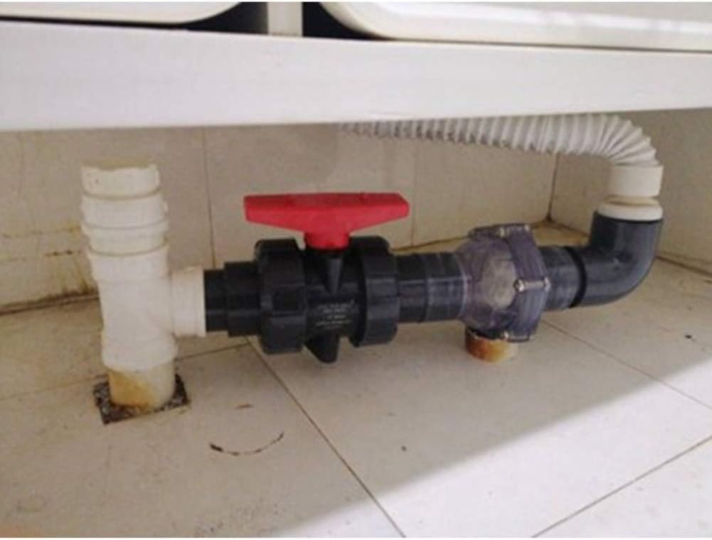 Válvula de retención, 40 mm, 50 mm, 63 mm, válvula antirretorno, desodorización de alcantarillado, conectores rápidos de tubería de agua industrial, diámetro interior de 40 mm