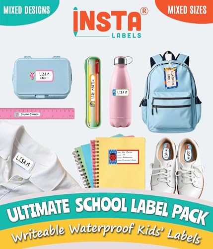 The Ultimate School Label Pack - 218 Waterproof Name...