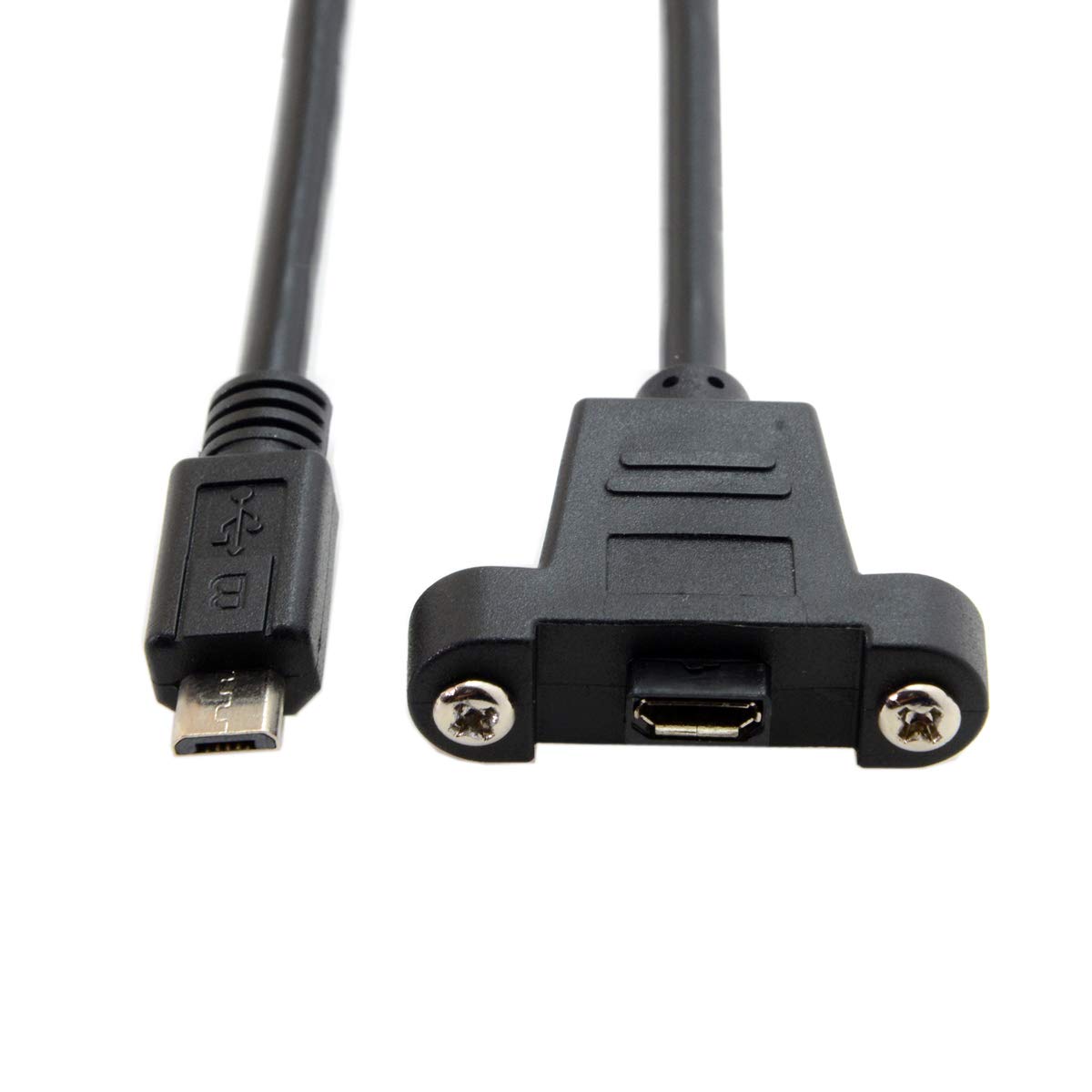 Prolunga Micro USB 5m Con Viti – Cavo Maschio/femmina Per Montaggio A Pannello - 2