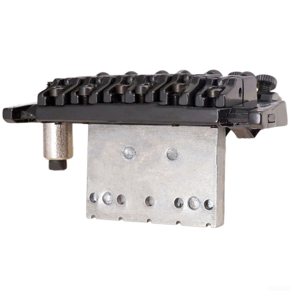 Floyd Rose Tremolo-Brücke aus Zinklegierung, Doppelverriegelungssystem, Tremolo-Brücken-Set für E-Gitarren (schwarz)
