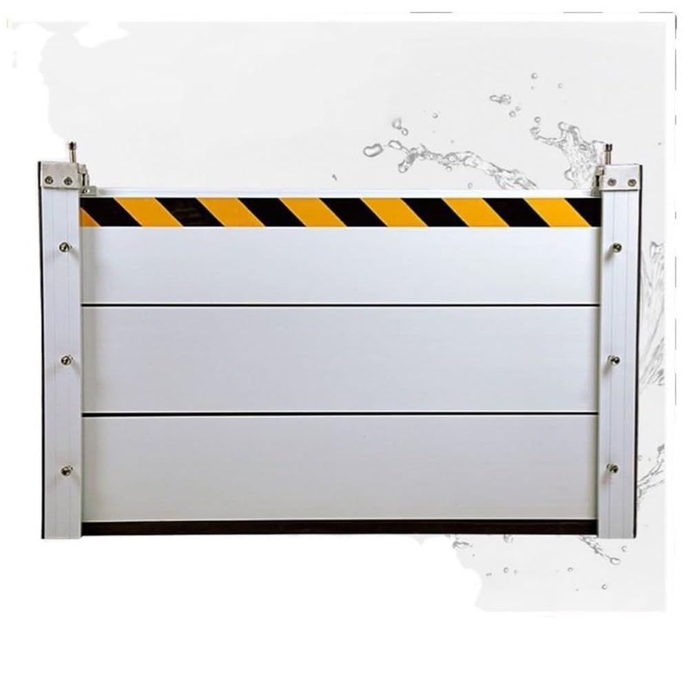 Barrera de aluminio impermeable para protección de carretera al aire libre, resistente a los impactos, panel extraíble, tablero de tapón de agua, extra largo, 140 x 60 cm