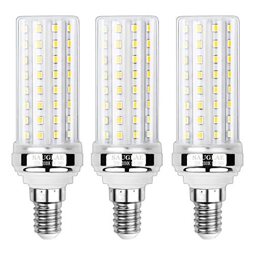 Sauglae 20 W LED maïs gloeilampen, 150 W gloeilampen equivalent, 3000 K warm wit, 2000 lm, E14 kleine Edison schroef gloeilampen, 3 stuks