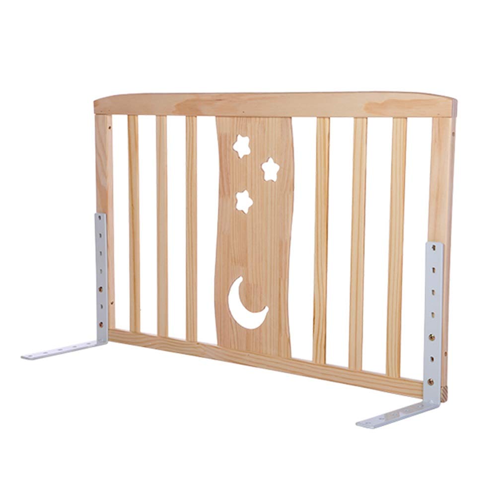 LIQICAI Solid Wood Bed Rail Guard For Toddlers Infants, Kids Safety Guard For Bed, 3 Sizes (Size : 90CM)
