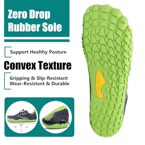 Image of SAGUARO Womens Mens Barefoot Shoes Minimalist Trail Runner Wide Toe Box Zero Drop Outdoor Cross Training Shoe