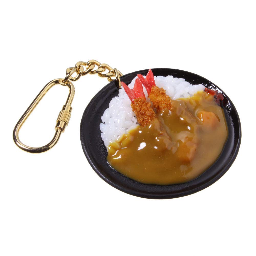元祖食品サンプル屋　エビフライカレー　イワサキ製 Amazon.co.jp: 食品サンプル屋さんのキーホルダー（エビフライカレー