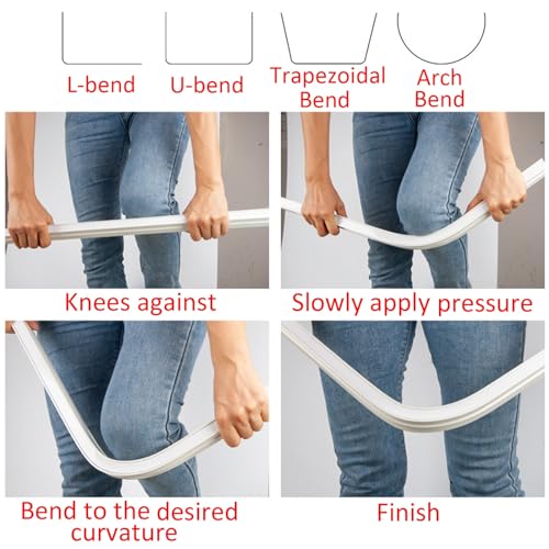 Sistema flexible de riel de cortina de aluminio resistente a la abrasión con rodillos 3