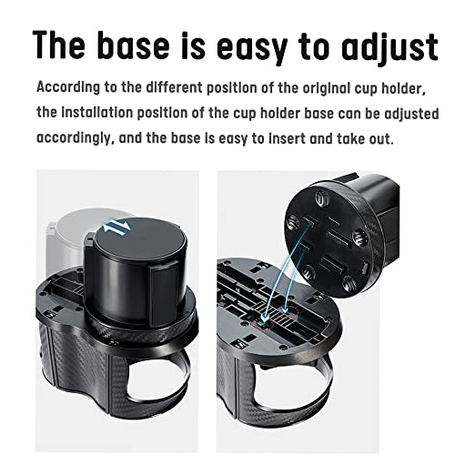 Portavasos para Carro 2 en 1 Organizador Ajustable miniatura 5