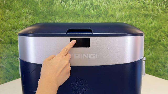 Amazon.co.jp: BINGI 車載冷蔵庫 22L ブルーシルバー雪花柄 コンパクト