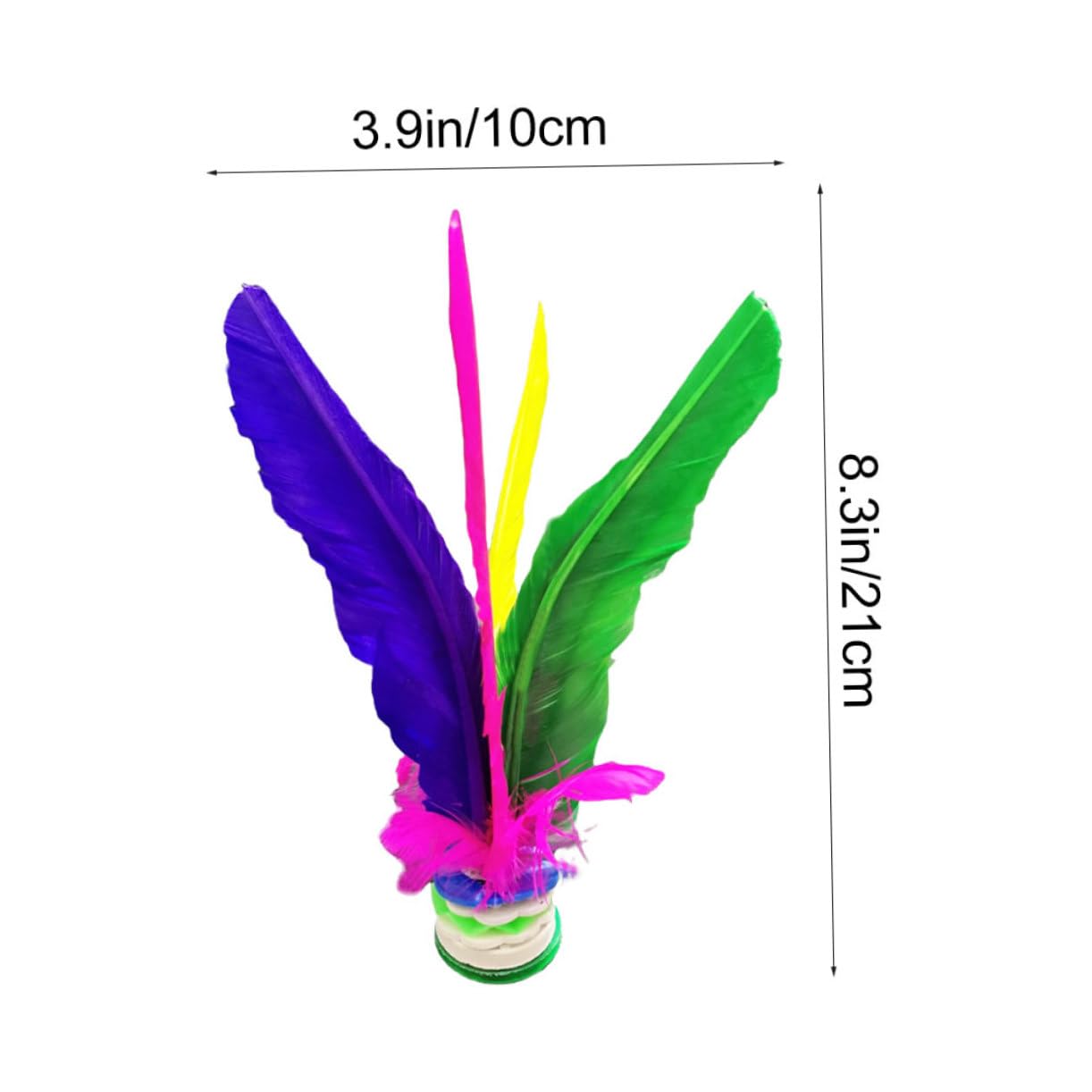 Garneck 10pcs Environment Protection Shuttlecock Exercising Toy Oxford Base Sports and Girls Play