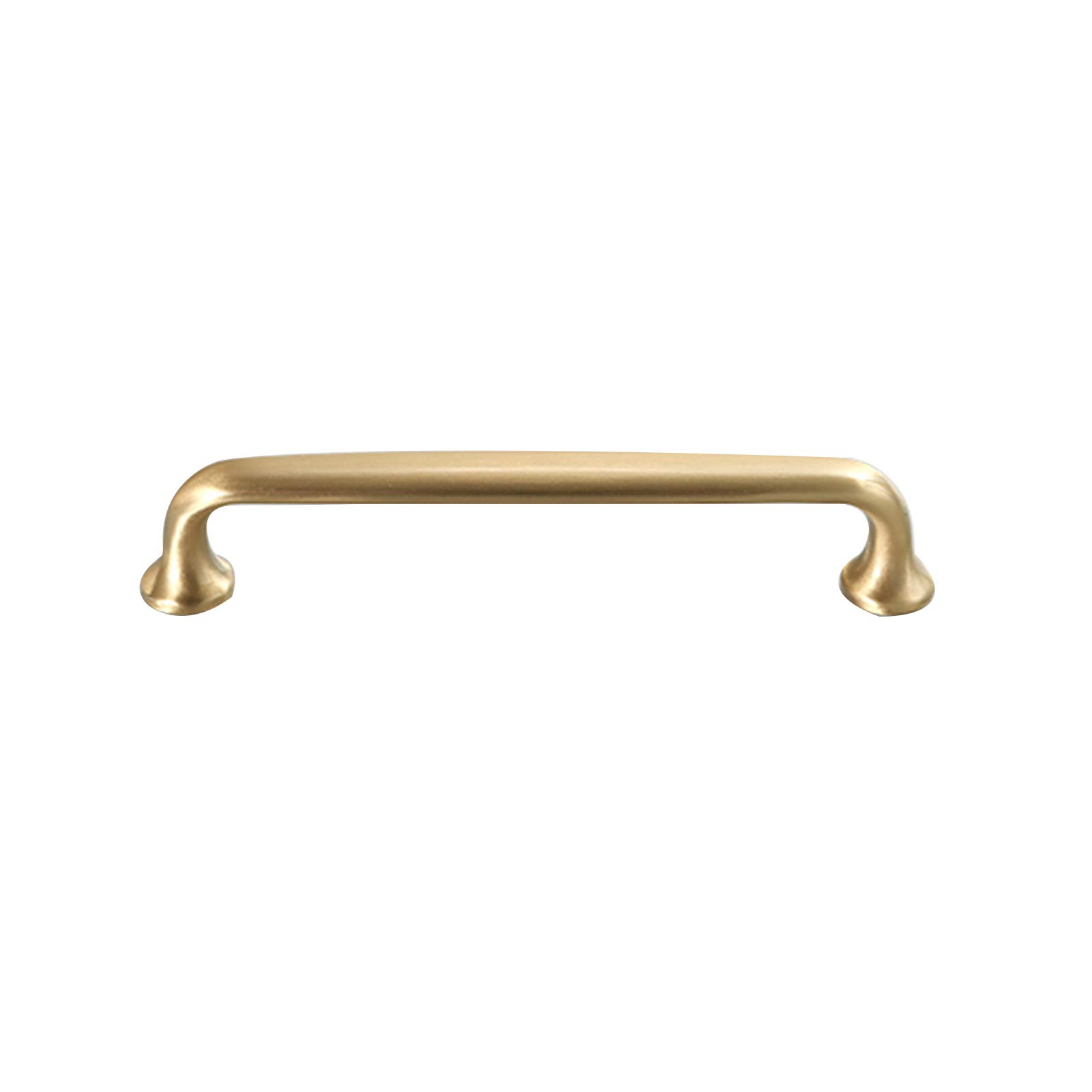 Jiajulashou123 Gold Solid Pure Copper Cabinet Handle Pulls Dresser Drawer Pulls Wardrobe Door Knobs Kitchen Cupboard Handles Wardrobe Drawer Hardware Pull,For Furniture Handles(Hole Distance:128mm)