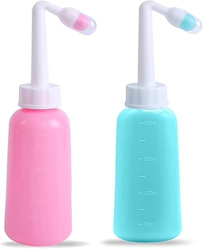 Paquete de 2 bidés portátiles  bidé de viaje personal, pulverizador portátil para inodoro de bidé de viaje para mujeres, limpieza de higiene