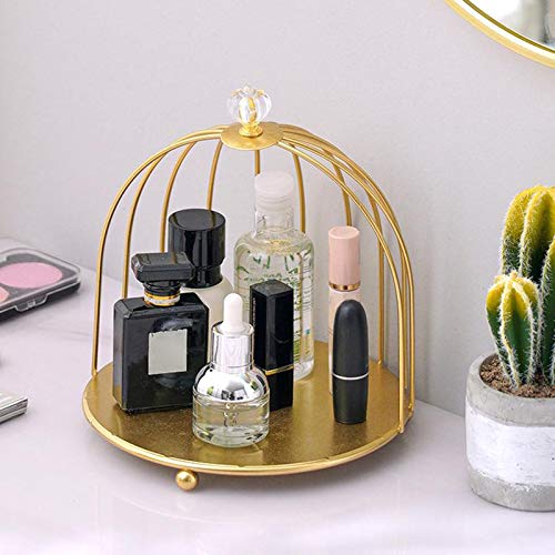 Generic Makeup Organiser Cosmetic Perfumes Display Stand Shelf, Makeup Storage Holder Fits Lipsticks, Makeup Brushes, Perfumes, Cosmetics, Iron - 1-Tier