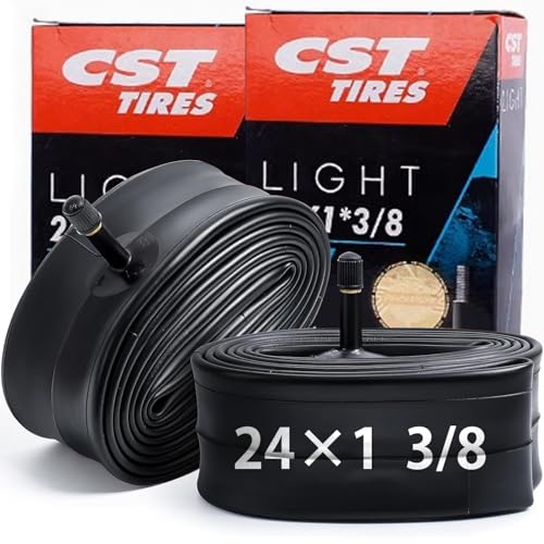 チューブ 2本セット自転車タイヤ 超軽量 折りたたみ式 24/26/27×1-3/8 32mm 米式/英式 金属製バルブ アーバンバイク/ロードバイク/軽快車/ママチャリに最適です (24X1-3/8 米式)