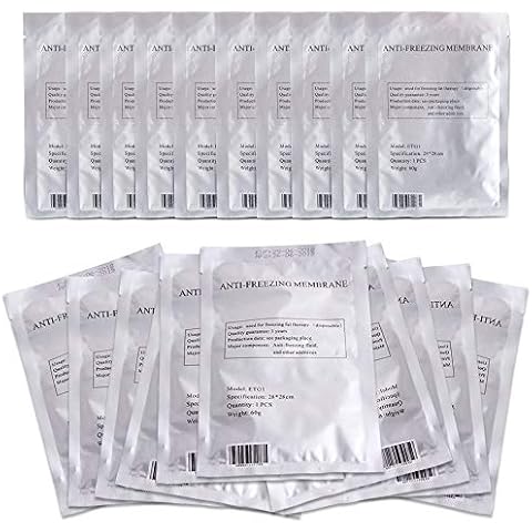 20 pcs Antifreeze Membrane Fat Freeze Pad Cryolipolisis Device. Medical Quality for Professionals & Private Individuals, Normalize CEE. 28x28cm Small Size 60gm Cover