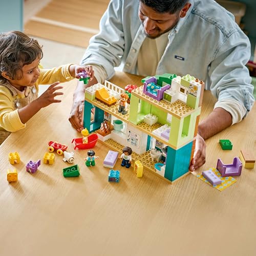 Image of LEGO DUPLO Town 3 in 1 Modern Family House with Figures - Toddlers Dollhouse Building Kit - 10470