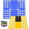 2 Pièces Planche à Plier Vêtements Laufunjoy - 68x58cm Et 48x40cm Bleu Et Vert - Pour Chemises T-shirts Enfants Et Adultes