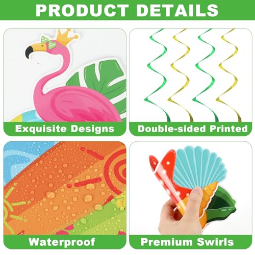End of School Year Party Decorations Peace Out School Hello Summer Banners Schools Out for Summer Hanging Swirls Last Day of School Garland Centerpieces Set for Classroom Nursery Pool Vacation Beach by Lonfliness - Used condition - Image 3