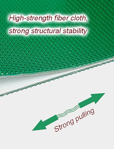 Cinta transportadora de PVC verde de 5 mm y 28x170 cm 6