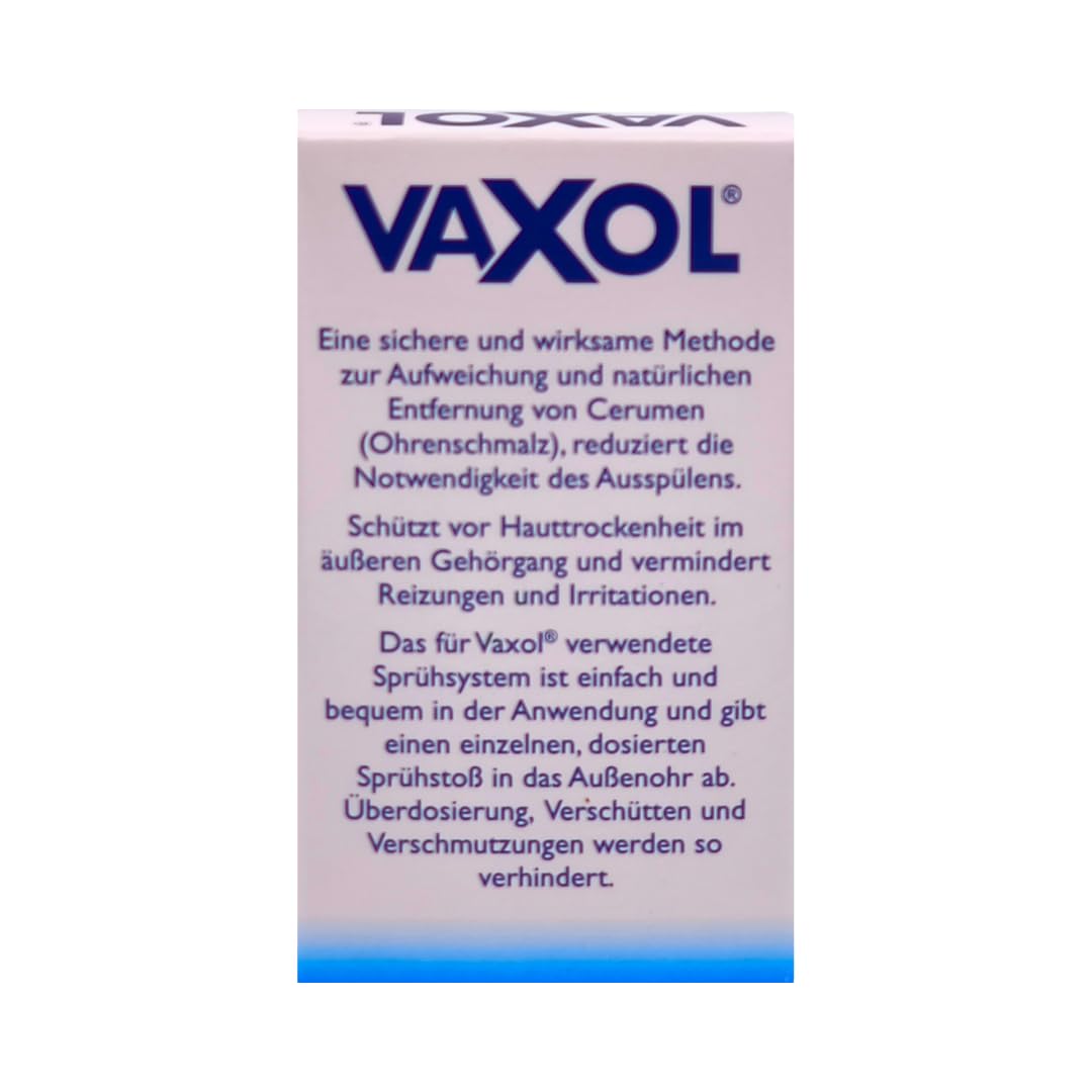 Vaxol Ohrenspray 3x 10 ml I Zur Aufweichung & Entfernung von Ohrenschmalz I Natürliche Ohrenpflege mit Olivenöl für Erwachsene & Kinder I Pflege bei Ohrstöpseln I Spar-Set plus Pharma Perle give-away
